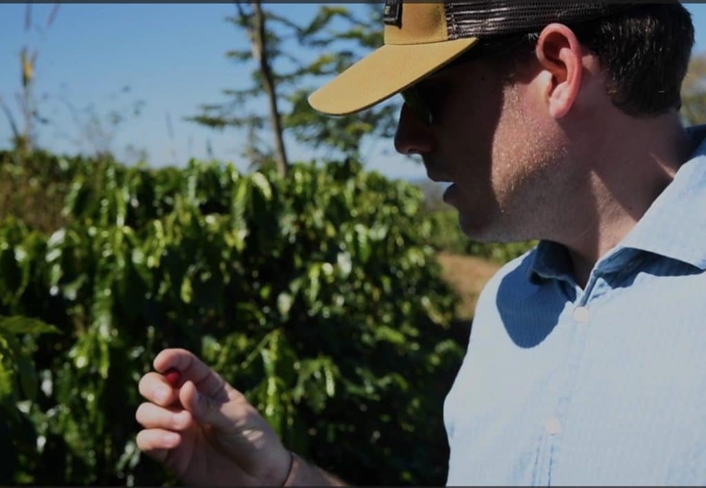 Rupert from Conker Coffee Liqueur at the FAF Coffee Farms in Brazil
